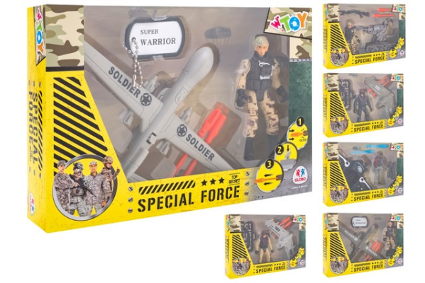 MEZZO MILITARI PLAY SET C/ACC.6 MOD ASS — immagine 1