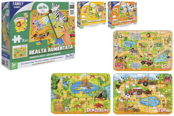 PUZZLE 20PZ CM.48X33 3ass. REALTA. AUMENTATA