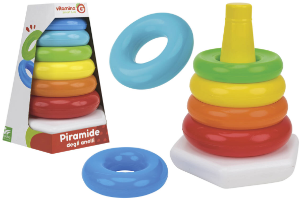 PIRAMIDE 6 ANELLI IMPILABILE — immagine 1