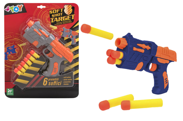 PISTOLA C/ 6 PROIETTILI SOFFICI
