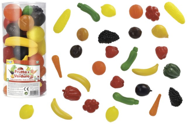 FRUTTA E VERDURA 30 PZ ASS IN TUBO