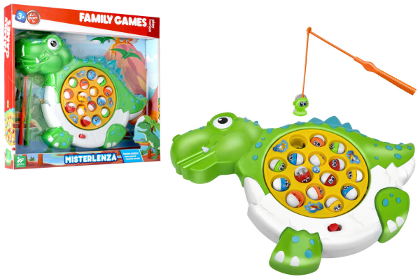 GIOCO PESCA DINOSAURO 15 PESCI B/O