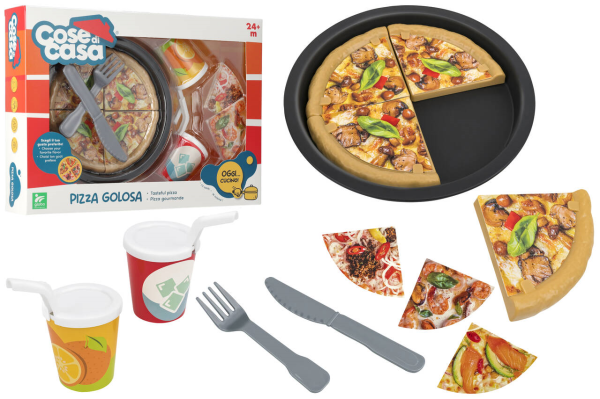 SET GIOCO PIZZA GOURMET C/POSATE/2BIBITE