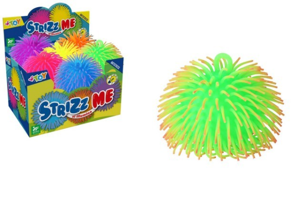 STRIZZ ME PALLA 14CM B/O C/LUCI 6COL 12PCS D/BOX — immagine 1