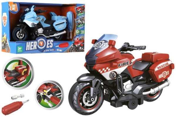 MOTO B/O FRIZ POLICE/POMPIERI C/L/S SMONT/RIM T-M — immagine 1