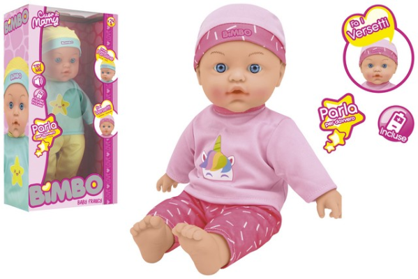 BABY 41 CM B/O TRY ME 6 FRASI 2 ASS — immagine 1