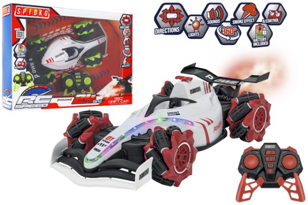 R/C AUTO FORMULA 2,4GHZ C/FUMO/LED/S/DRIF