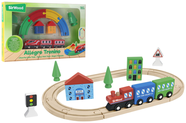 LEGNO PISTA TRENO MAGNETICO — immagine 1