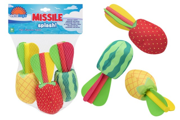 BOMBE ACQUA MISSILE FRUTTA 3PZ