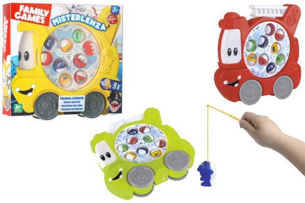 GIOCO PESCA VEICOLO C/9 PESCI 3 COL — immagine 1