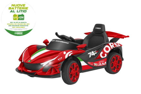 AUTO BT LI-ION 12V R/C ROSSO