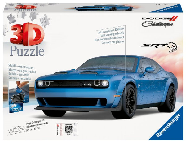 3D Dodge Challenger Hellcat Blu