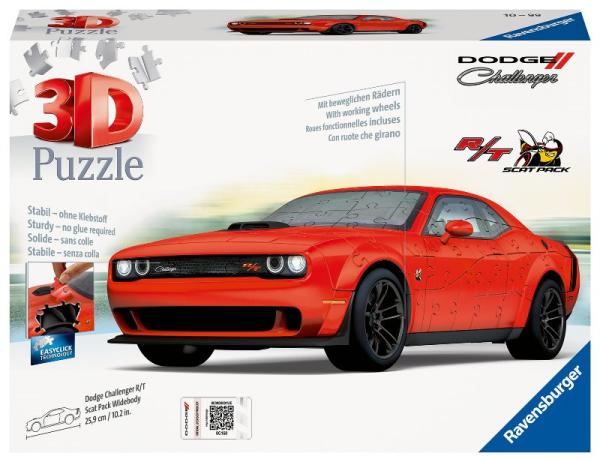 3D Dodge Challenger Scat Pack Red — immagine 1