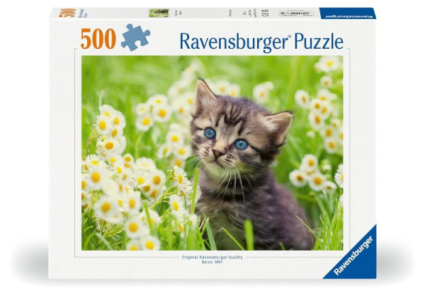 Puzzle 500 pezzi: Gattino nel prato — immagine 1