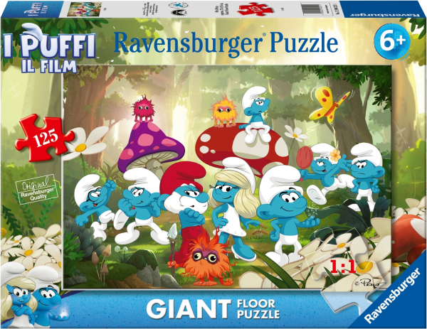 Puzzle 125 Giant Pavimento: Puffi — immagine 1