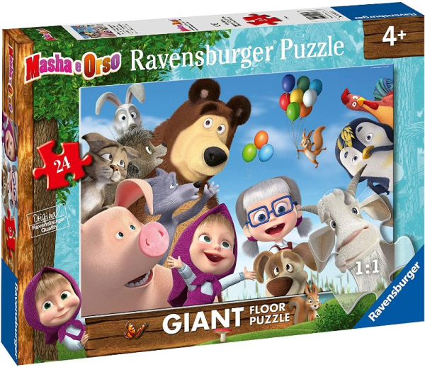 Puzzle 24 Giant Pavimento: Masha e Orso — immagine 1