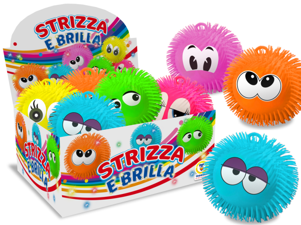 STRIZZA E BRILLA PALLA C/OCCHIONI LUCE