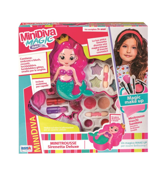 SET MINIDIVA COSMETICI COFANETTO SIRENETTA 3LIV — immagine 1