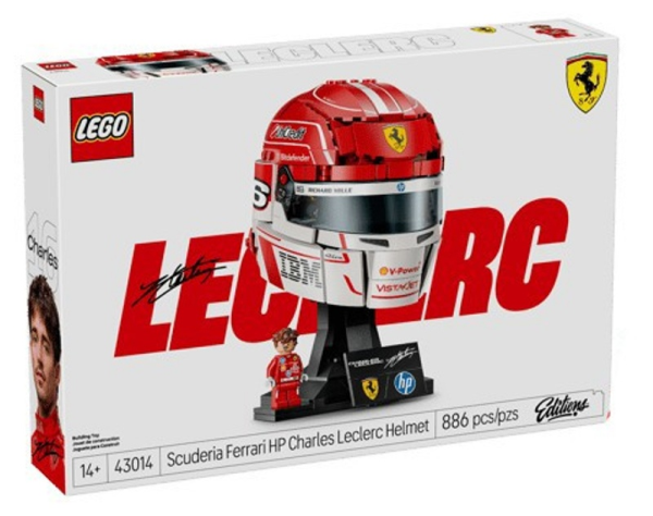 LEGO 43014 Casco di Charles Leclerc Scuderia F — immagine 1