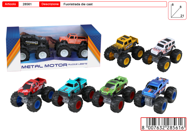 METAL MOTORS COPPIA BIG FOOT — immagine 1