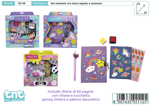TNT SCHOOL KIT - SET CARTOLERIA — immagine 1