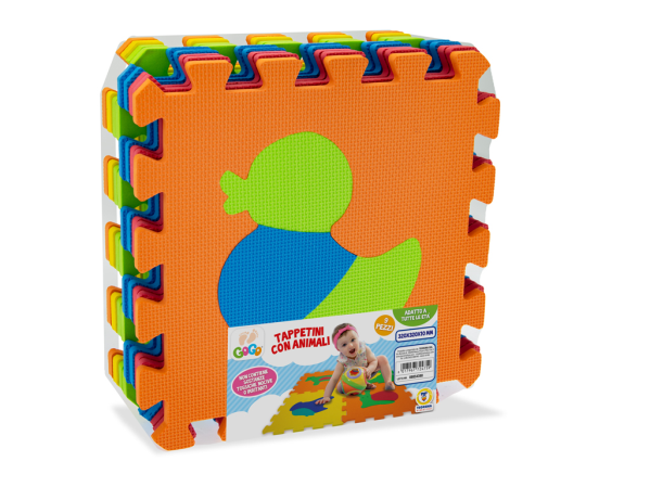 TAPPETINI ANIMALI 9 PZ — immagine 1