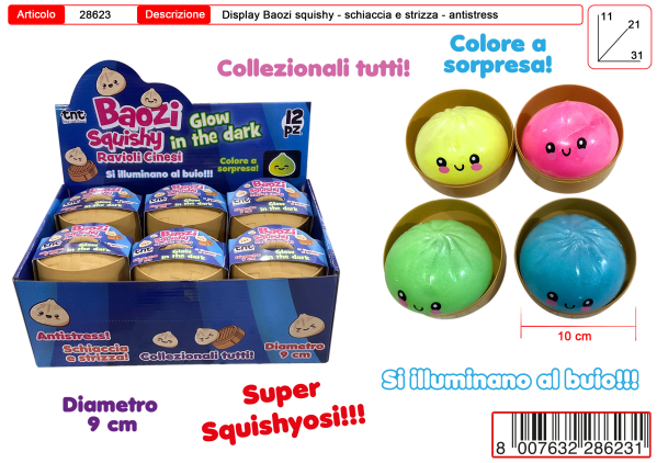 TNT SQUISHY BAOZI GLOW IN THE DARK CM.9 (12)