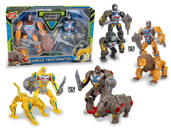 ROBOT TRANSFORMER ANIMALI 2 ASS.