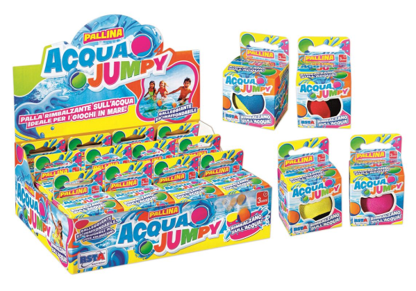 PALLINA RIMBALZINA ACQUA JUMPY 6 COLORI ASS
