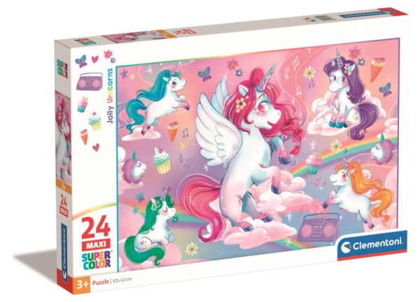 PUZZLE 24 MAXI NOLJ JOLLY UNICORNO — immagine 1