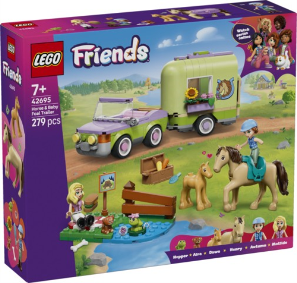 LEGO 42695 Rimorchio per cavallo e puledro — immagine 1