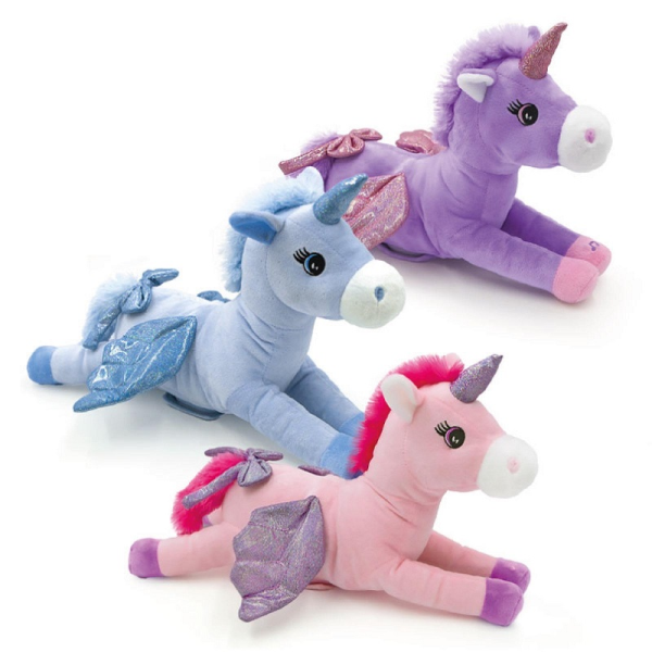 UNICORNO ALATO INTERATTIVO L.40CM — immagine 1