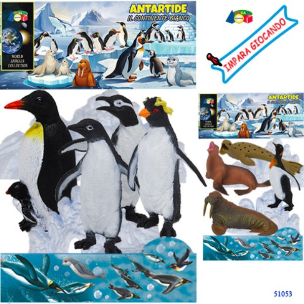 BUSTA PINGUINI / ANIMALI POLARI ANTARDIDE ASS — immagine 1