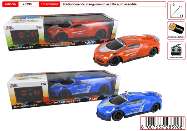 AUTO R/C POLICE INSEGUIMENTO 1:16
