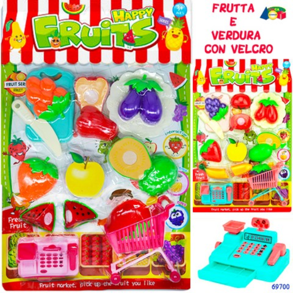 SET SUPERMERCATO C/FRUTTA/VERD.C/VELCRO,ASS