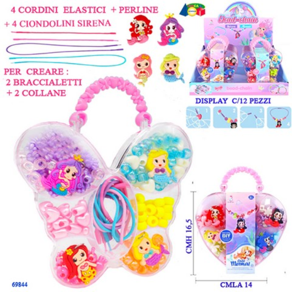 PERLINE IN BORSETTApiù4 CIONDOLI SIRENA(12) — immagine 1