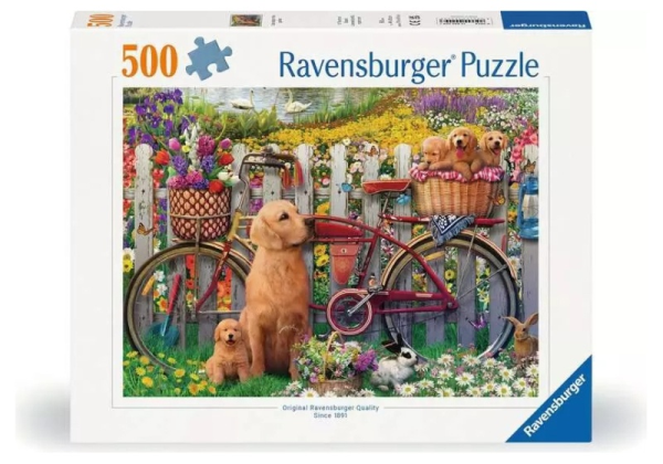 Puzzle 500 pz Amici pelosi in giardino 500 pc — immagine 1