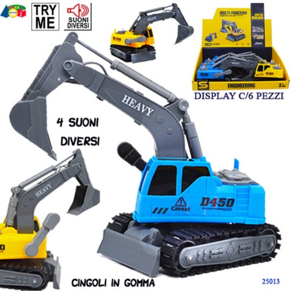 DS MEZZI ESCAVATORE CINGOLATO C/SUONO(6) — immagine 1