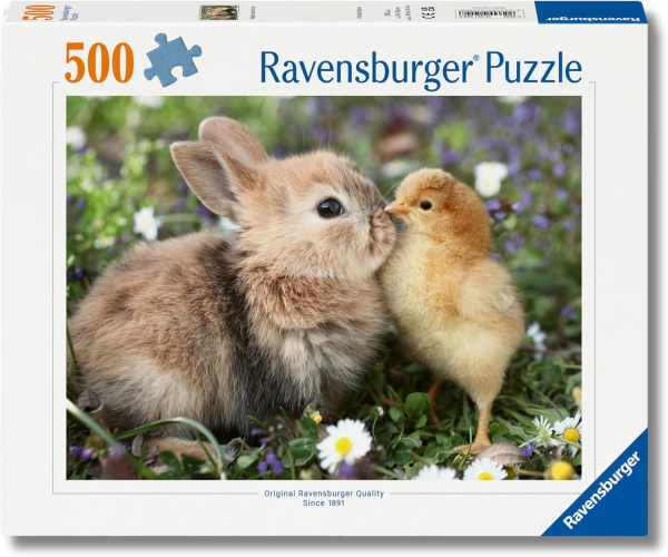 Puzzle 500 pz Puppies Collection: coniglietto e pulcino 500 pc — immagine 1
