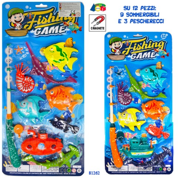 SET PESCA MAGNETICA C/SOMMERGIBILE/BATTELLO — immagine 1