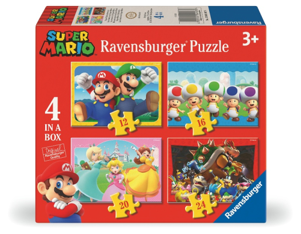 Puzzle 4 in 1Super Mario 4 in a box — immagine 1