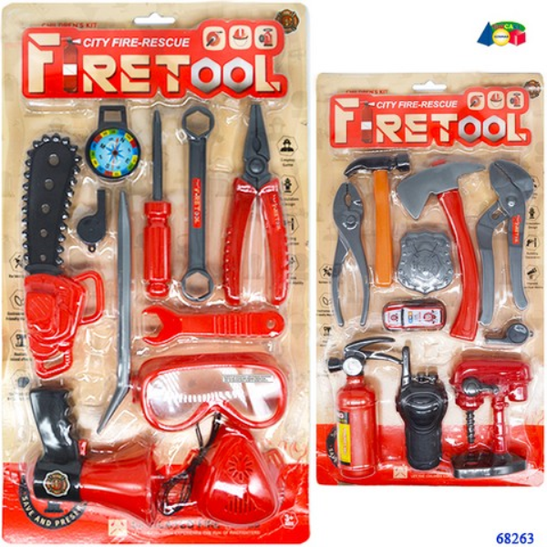 SET POMPIERE CON ATTREZZI