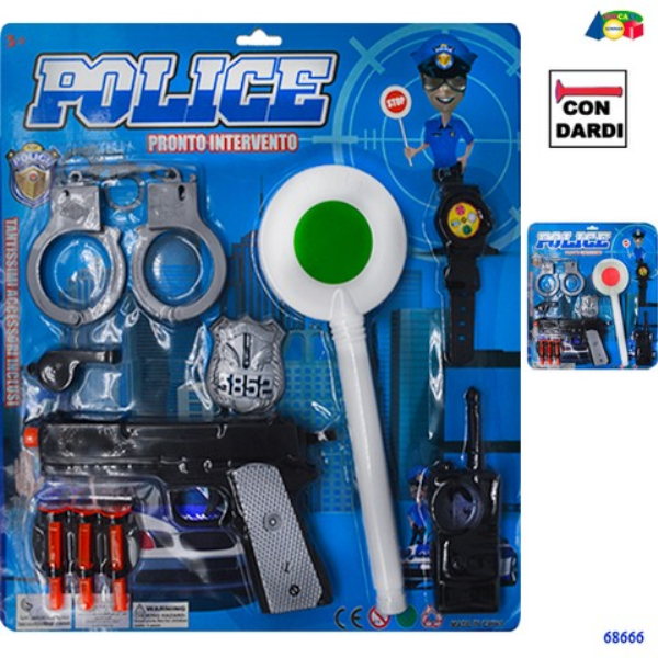 SET POLIZIA PRONTO INTERVENTO PALETTA — immagine 1
