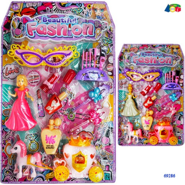 SET BELLEZZA C/CARROZZA PRINCIPESSA E ACC. — immagine 1