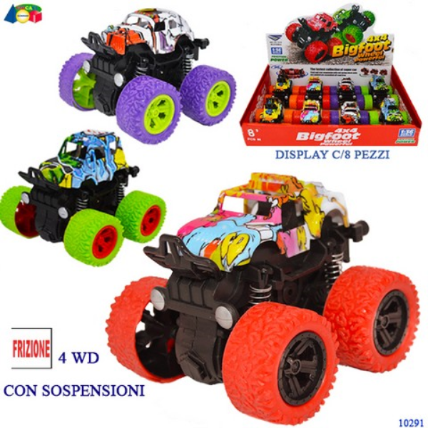 DS JEEP MONSTER 4X4 C/SOSPENSIONI FRIZIONE — immagine 1