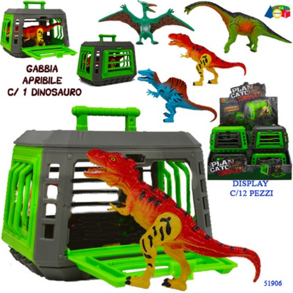 DINO C/GABBIA APRIBILE ASS.(12)