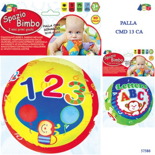 BUSTA PALLA TESSUTO C/SONAGLIO SPAZIO BIMBO — immagine 1