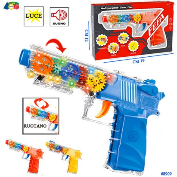 PISTOLA TRASP. C/LUCI E SUONI — immagine 1