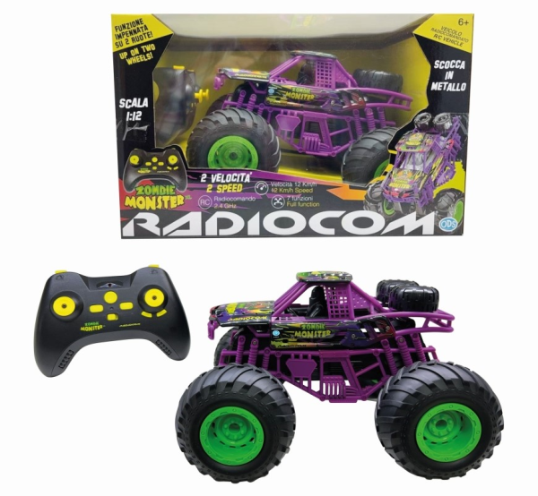 RADIOCOM ZOMBIE NONSTER XL AUTO R/C 1:12