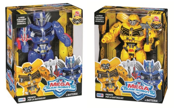 ROBOT A BATTERIA CAMMINA LUCI SUONI 2 — immagine 1